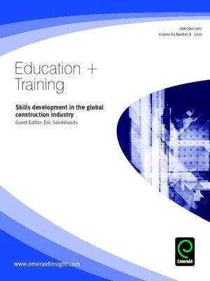 cover image of Education + Training, Volume 51, Issue 3
